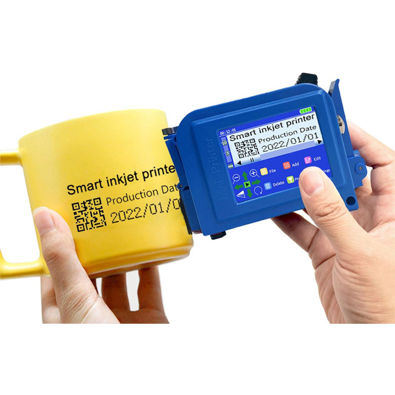 All Materials Portable Pocket Marking Device Upgraded Ink-jet Printer for Date Time Barcode Logo Solvent Ink Type
